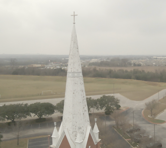 This iconic steeple is part of Palm Valley Lutheran Church's historically designated landmark.  We are seeking donations to restore this steeple.